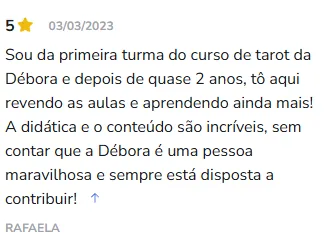 Avaliação de aluno na Hotmart