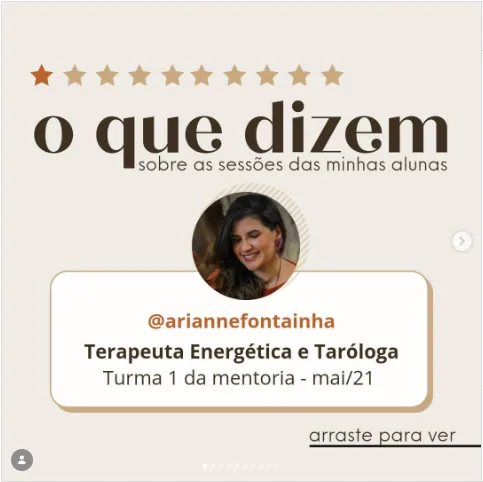 Depoimento de Ari no Instagram