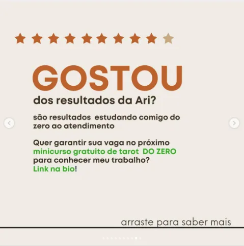 Depoimento de Ari no Instagram