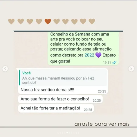 Depoimento de Babi no Instagram