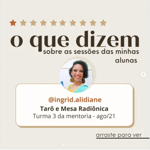 Depoimento de Ingrid no Instagram
