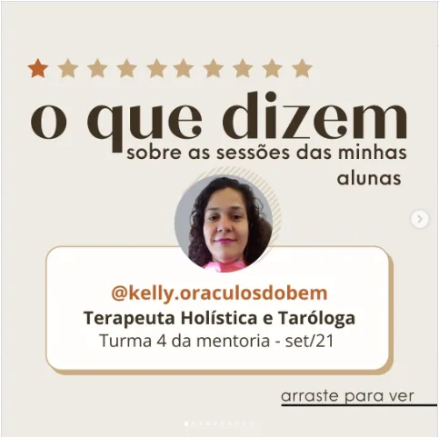 Depoimento de Kelly no Instagram