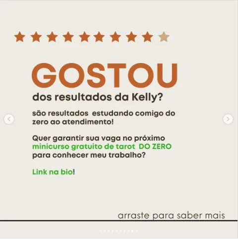 Depoimento de Kelly no Instagram