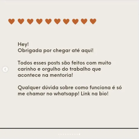 Depoimento de Mari no Instagram