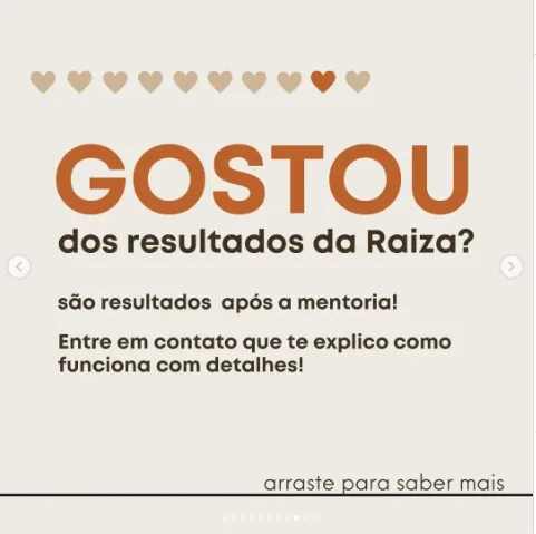 Depoimento de Raiza no Instagram