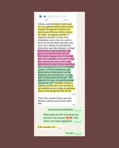 Depoimento 03 sobre acreditamos na união — Portal Chamas Gêmeas
